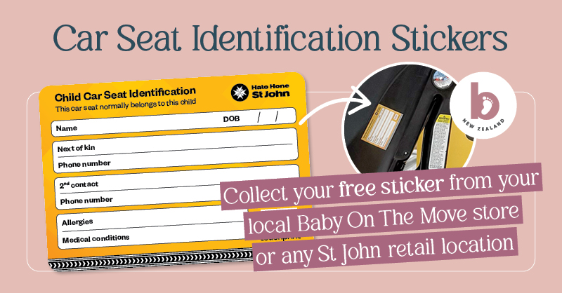 Car Seat Identification Sticker